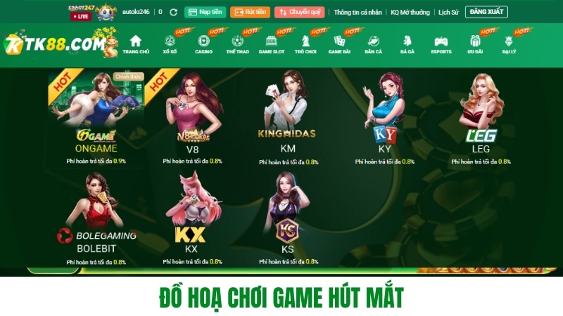 Đồ hoạ chơi game hút mắt